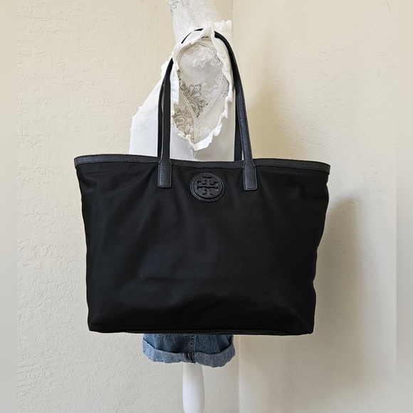 Tory Burch Handbags - TORY BURCH Nylon Large Black Tote Bag AUTHENTIC